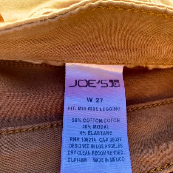 JOE’S MID RISE LEGGING SIZE 7 CARMEL - Picture 6 of 10